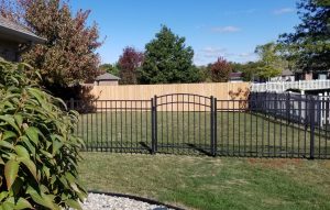 Saint Francis Dog Fences metal picket black aluminum fence e1572019803403 300x191