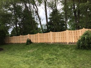 Delafield Backyard Fences Becker Board on Board Arch 300x225